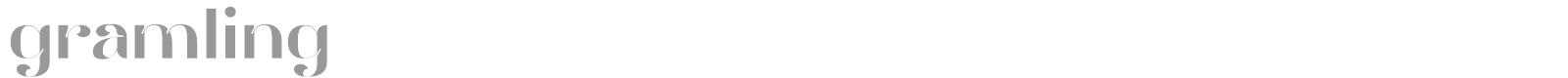 Gramling font preview